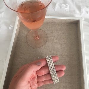 Rhinestone stretch bracelet, new with tags